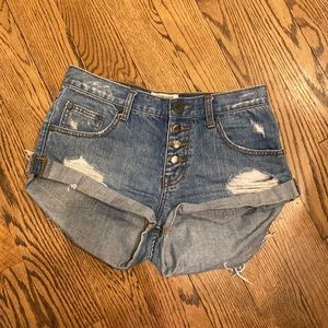 One Teaspoon Low Rise Jean Shorts